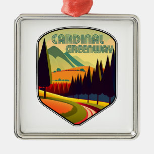 Cardinal Greenway Indiana Farben Ornament Aus Metall