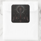 Cardinal Leuchtfeuer Quadratischer Aufkleber (Tasche)