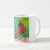 Cardinal Painting - Gift for Bird Lovers Kaffeetasse (VorderseiteRechts)