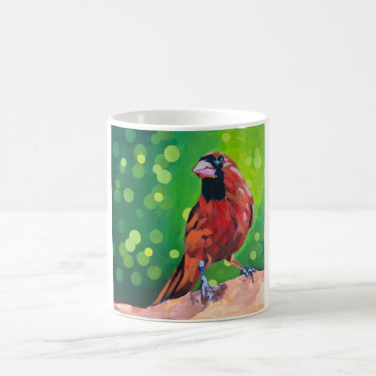 Cardinal Painting - Gift for Bird Lovers Kaffeetasse (Mittel)