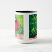 Cardinal Painting - Gift for Bird Lovers Tasse (Zentrum)