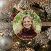 Cardinal Photo Memorial Custom Christmas in Heaven Keramik Ornament
