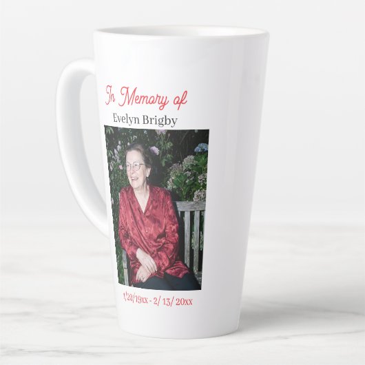 Cardinal Poem Memorial Keepsake  Milchtasse (Linke Ecke)