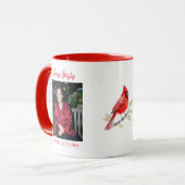 Cardinal Poem Memorial Keepsake Tasse (Vorderseite Links)