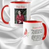 Cardinal Poem Memorial Keepsake  Tasse