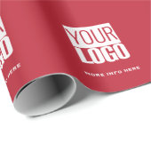 cardinal red - custom logo geschenkpapier (Rolleneckpunkt)