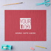 cardinal red - custom logo seidenpapier (Basteln)