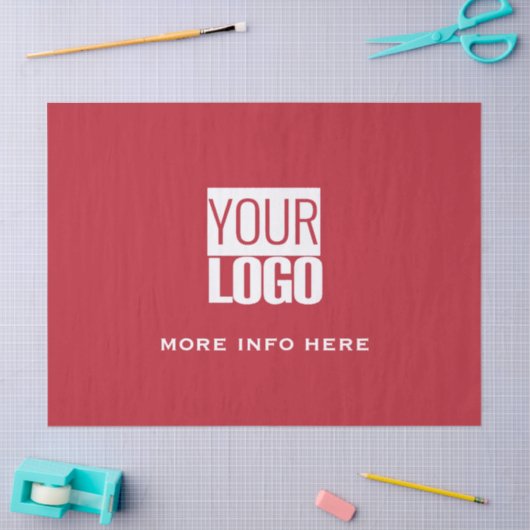 cardinal   red - custom logo  seidenpapier (Basteln)