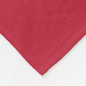 Cardinal red -monogrammed    fleecedecke (Ecke)