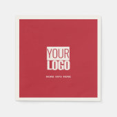 cardinal red  with your  logo  serviette (Vorderseite)