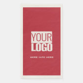 cardinal red  with your  logo  serviette (Vorderseite)