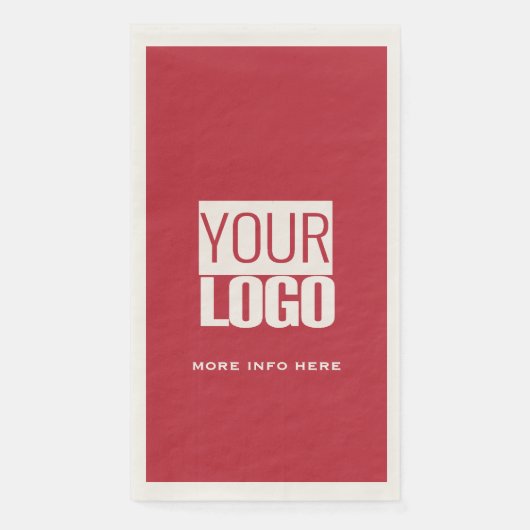 cardinal red  with your  logo  serviette (Vorderseite)