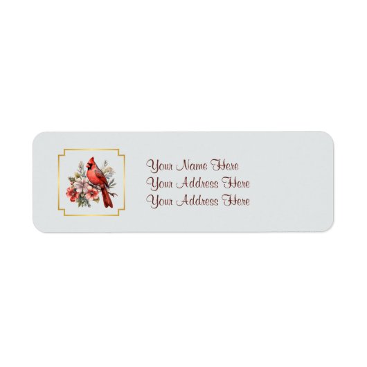 Cardinal Return Address Labels Matching Set (Vorne)