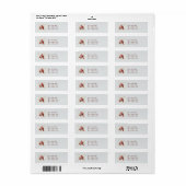 Cardinal Return Address Labels Matching Set (Vorne)