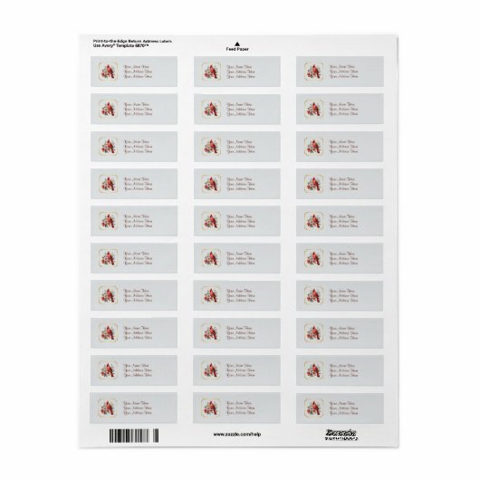 Cardinal Return Address Labels Matching Set (Vorne)