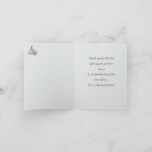 Cardinal Sympathy Thank You Folded Note Card (Innenseite)