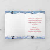 Cardinal Themed Personalized Christmas Karte (Innenseite)
