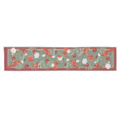 CARDINALS AT CHRISTMAS KURZER TISCHLÄUFER (Horizontal)