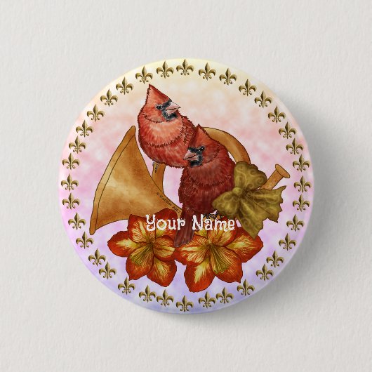 Cardinals Horn Button (Vorderseite)