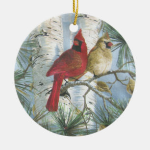 CARDINALS-ORNAMENT KERAMIK ORNAMENT