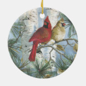 CARDINALS-ORNAMENT KERAMIK ORNAMENT (Hinten)