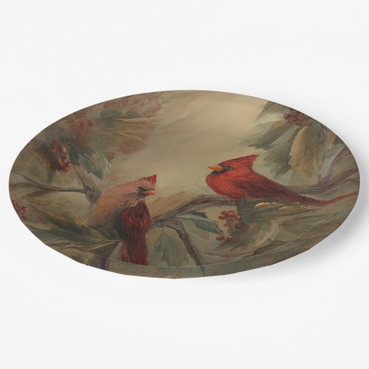 Cardinals Pappteller (Schrägansicht)