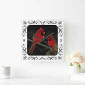 CARDINALS QUADRATISCHE WANDUHR (Zuhause)