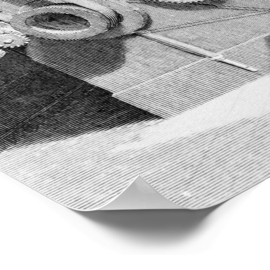 Carding, Zeichn und Roving Poster (Ecke)