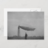 Cardington, Luftschiff R100 auf Festmast Postkarte (Vorne/Hinten)