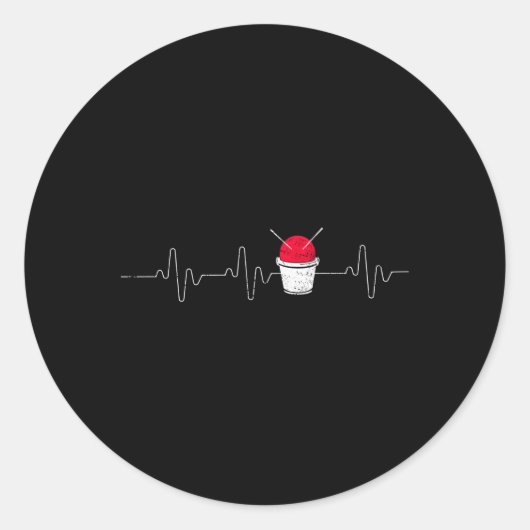 Cardio Drumming Hebeat Fitness Class Gym Workout E Runder Aufkleber (Vorderseite)