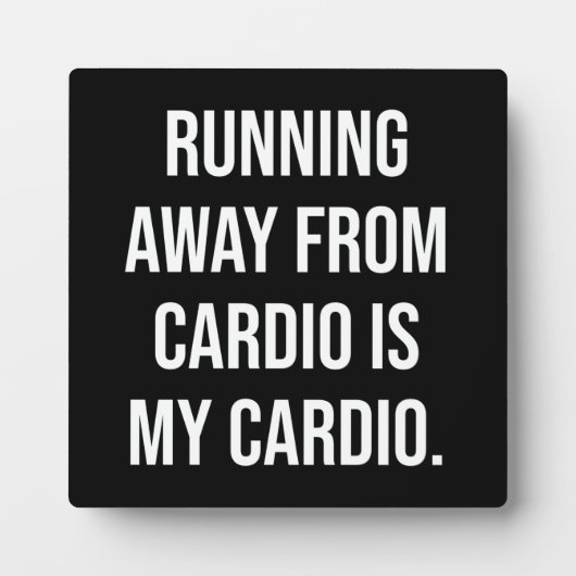 Cardio - Funny Gym Workout Fotoplatte (Vorderseite)
