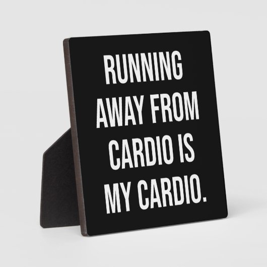 Cardio - Funny Gym Workout Fotoplatte (Vorderseite)