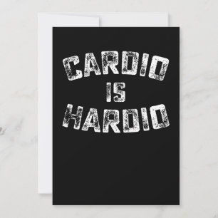 Cardio ist Hardio Fitness Gym Workout Einladung