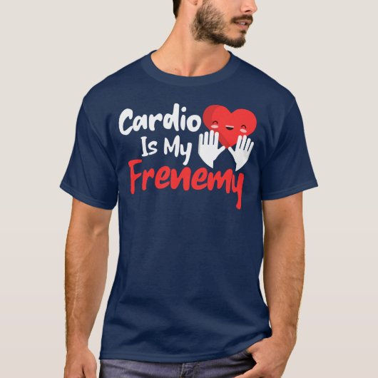 Cardio ist mein Freund - Funny Fitness & Workout T-Shirt (Vorderseite)