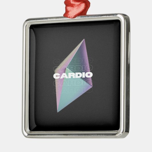 Cardio Ornament Aus Metall (Links)
