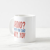 Cardio Party Yo Kaffeetasse (Vorderseite Links)