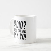 Cardio-Party Yo Kaffeetasse (Vorderseite Links)