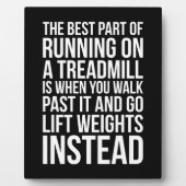 Cardio, Treadmill Running vs Lifting - Funny Gym Fotoplatte (Vorderseite)