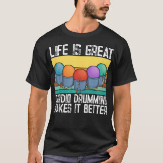 Cardio-Trommeln Retro Vintage Fitnessstudio Fitnes T-Shirt