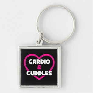 Cardio und Cuddles - Funny Novelty Gym Workout Schlüsselanhänger