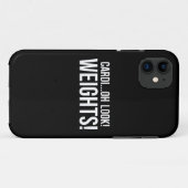 Cardio vs Weights - Funny Novelty Gym Workout Case-Mate iPhone Hülle (Rückseite (Horizontal))