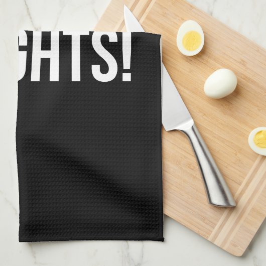 Cardio vs Weights - Funny Novelty Gym Workout Geschirrtuch (Viertel Falte)