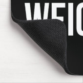 Cardio vs Weights - Funny Novelty Gym Workout Mousepad (Ecke)