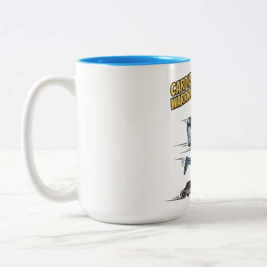 Cardio Warrior Zweifarbige Tasse (Links)