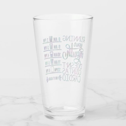 Cardio Wasserzeit/Messglas Glas (Rückseite)