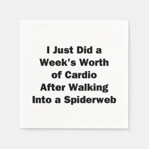 Cardio-Werde der Woche Serviette