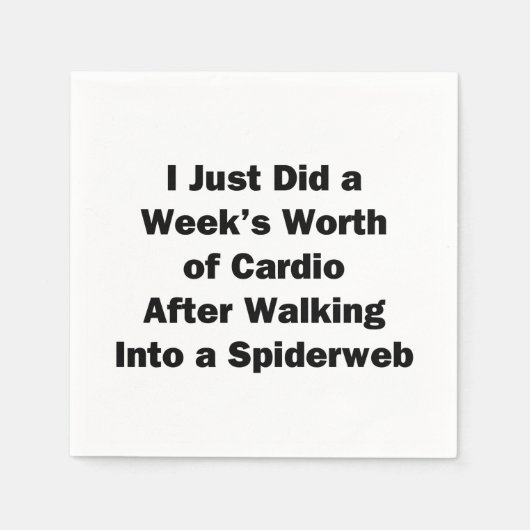 Cardio-Werde der Woche Serviette (Vorderseite)