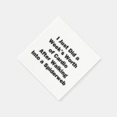 Cardio-Werde der Woche Serviette (Ecke)