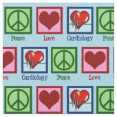 Cardiologin Peace Liebe Cardiology Stoff (Nahaufnahme)