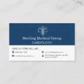 Cardiologist Doctor Office Appointment Visitenkarte (Vorderseite)